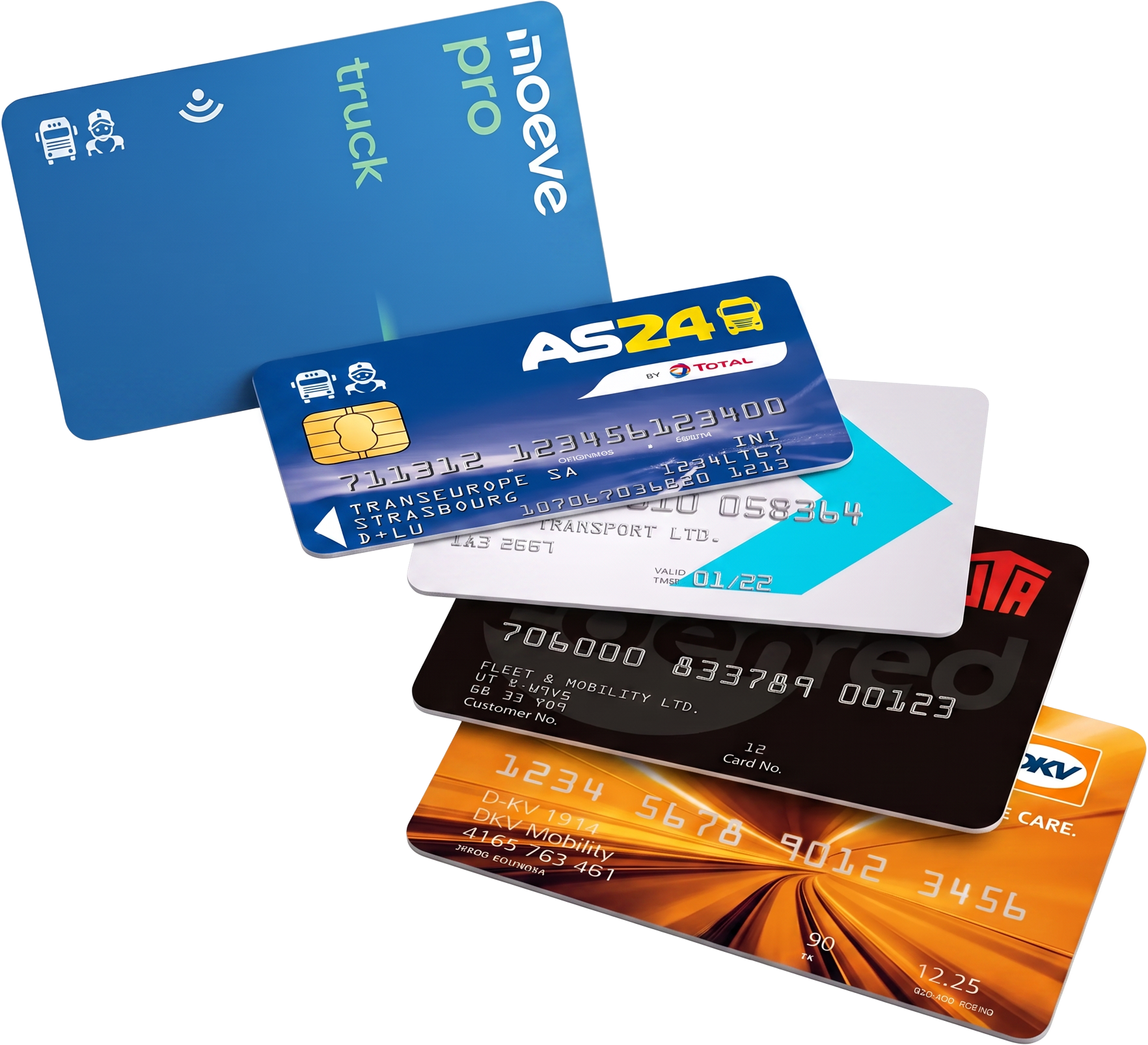 European truck fuel cards from Moeve Pro Truck, AS 24, Eurowag, UTA and DKV